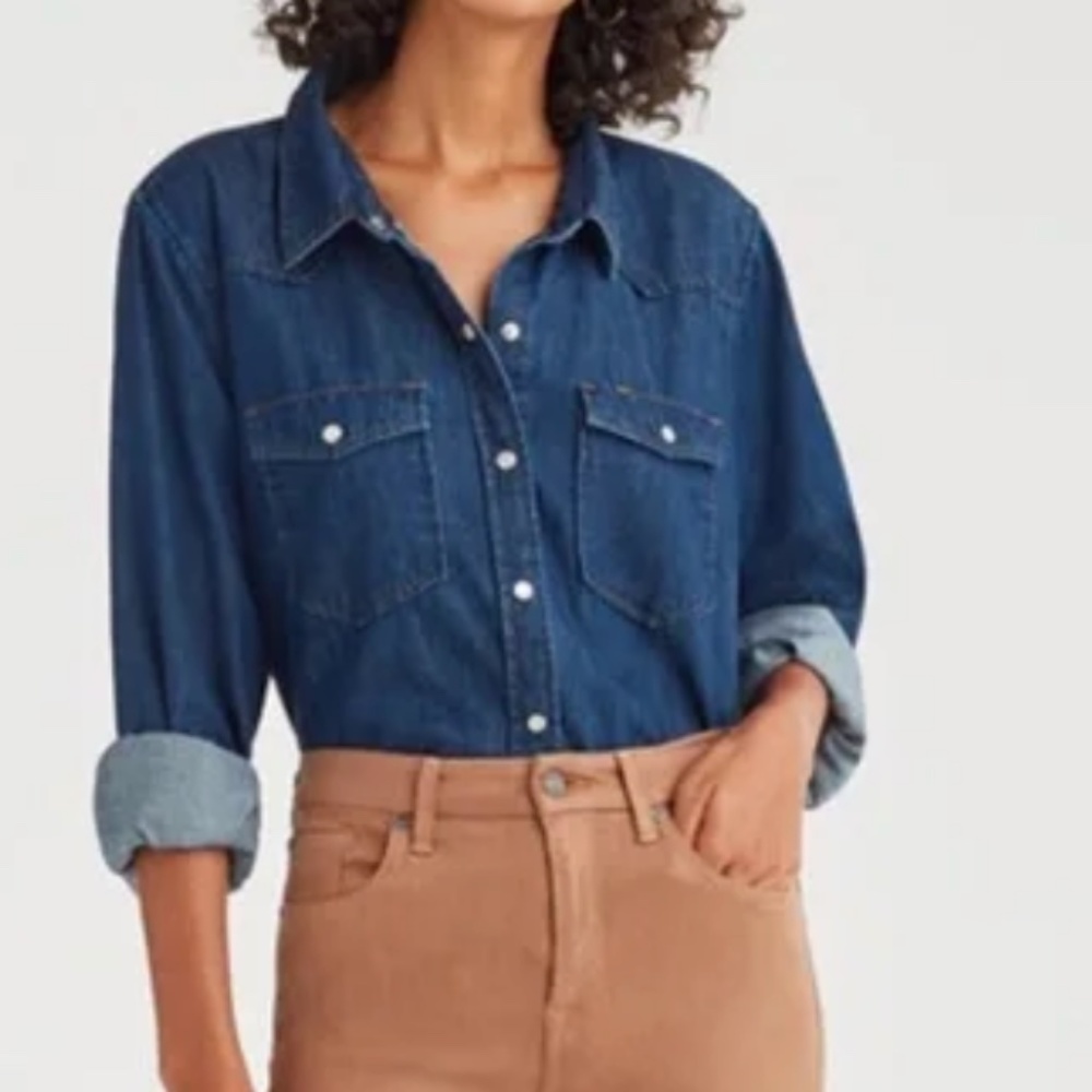 7 for All Mankind Woman Denim Shirt